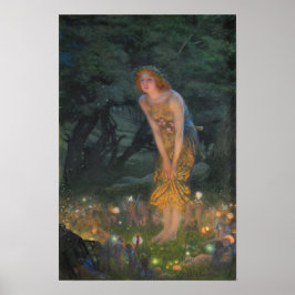 Edward Robert Hughes Midsummer Eve 1908 （アップデート） ポスター