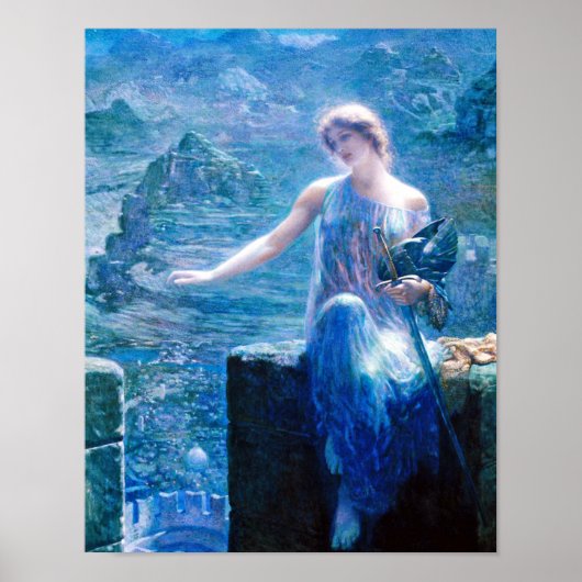 Edward Robert Hughes - Valkyrie's Vigil Poster ポスター (正面)
