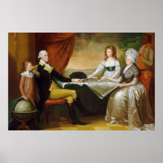 Edward Savage The Washington Family ポスター (正面)