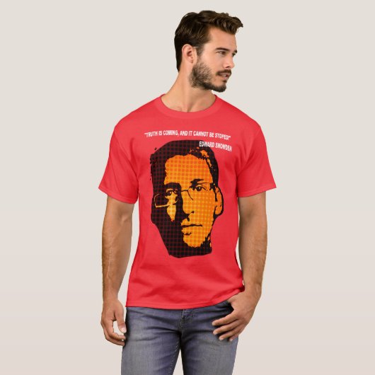 Edward Snowden quote Tシャツ (正面フル)
