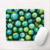 EDWARD to Zany Shades Green and Blue to Marbles マウスパッド (マウス)