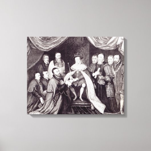Edward VI Granting the Charter キャンバスプリント (正面)