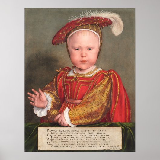 Edward VI - Hans Holbein Fine Art Poster ポスター (正面)