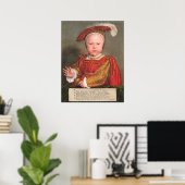 Edward VI - Hans Holbein Fine Art Poster ポスター (ホームオフィス)