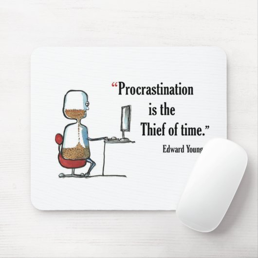 Edward Young著検査のやる気を起こさせるな引用文- マウスパッド (マウス)