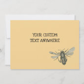 EDWARDIANの期間のピクニックおもしろいなはえの人の美しいの女性 招待状 (裏面)