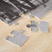 Edwardianの競輪選手のグループ、早い1900年代(b/w pH ジグソーパズル (側面)