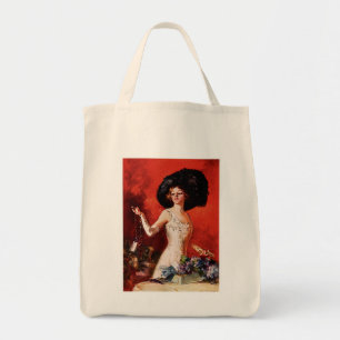Edwardianの魅力の女の子 トートバッグ