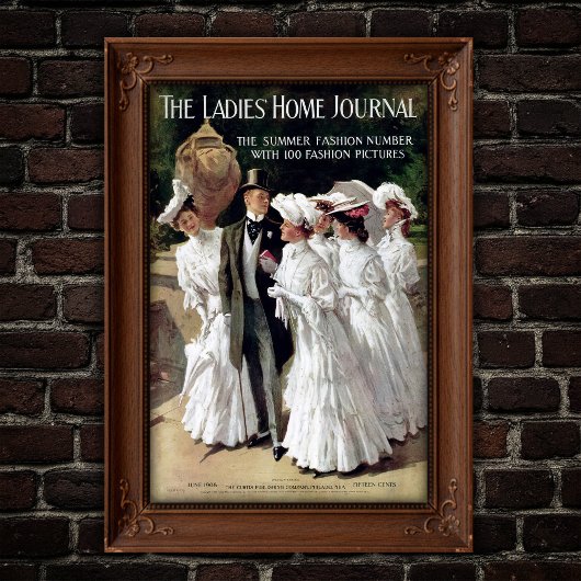 Edwardian Ladies' Home Journal Magazine Cover ポスター