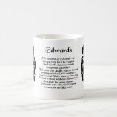 Edwardsの家紋のマグ コーヒーマグカップ (中央)