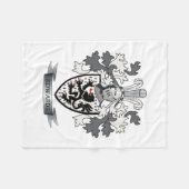 Edwardsの家紋の紋章付き外衣 フリースブランケット (正面(横))