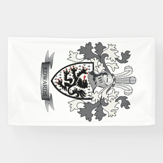 Edwardsの家紋の紋章付き外衣 横断幕 (横)