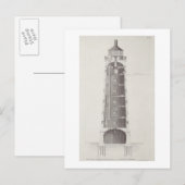 Edystone Light house filled by John Record (fl.17) ポストカード (正面/裏面)