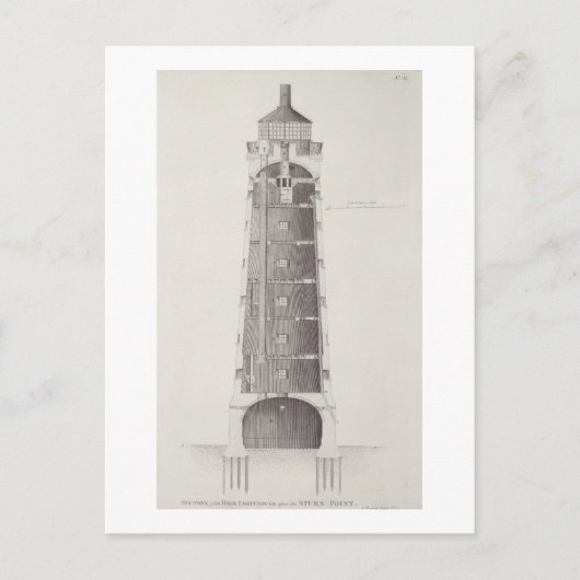 Edystone Light house filled by John Record (fl.17) ポストカード (正面)