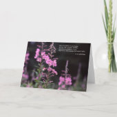 eeのcummingsの感動的な引用文- fireweedのイメージ カード (正面)