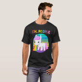 Eeピープルユニコーンサンセットレインボー Tシャツ (正面フル)