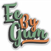 Ee By Gum、ヨークシャー方言、スラング、英語 シール (正面)