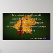 EE Cummings Poster ポスター (正面)