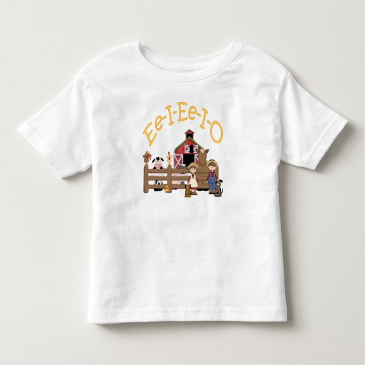 Ee I Ee I O on the Farm トドラーTシャツ (正面)