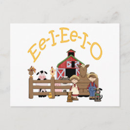 Ee I Ee I O on the Farm ポストカード