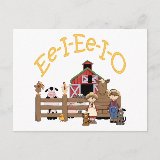 Ee I Ee I O on the Farm ポストカード (正面)