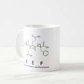 Eefペプチド名mug コーヒーマグカップ (正面左)