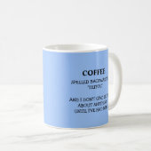 Eeffocおもしろいに逆綴りのコーヒユーモラスー コーヒーマグカップ (正面右)
