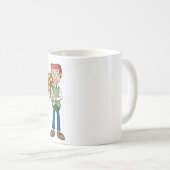 Een bloemetje voor een verjaardag, feestje, …. コーヒーマグカップ (正面右)