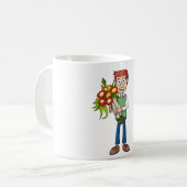 Een bloemetje voor een verjaardag, feestje, …. コーヒーマグカップ (正面左)