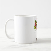 Een bloemetje voor een verjaardag, feestje, …. コーヒーマグカップ (左)