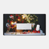 Een zoekplaatje met diverse Kerst optuig Fubby's. デスクマット (キーボード&マウス)