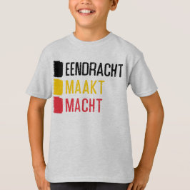 Eendracht Maakt Machtベルギーのモットティー Tシャツ