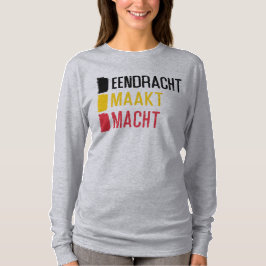 Eendracht Maakt Machtベルギーのモットー Tシャツ