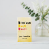 Eendracht Maakt Machtベルギーのモット名刺 名刺 (スタンド正面)