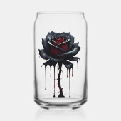Eerie black rose can glass ガラス缶 (正面)