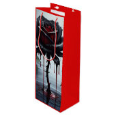 Eerie black rose red ワインギフトバッグ (正面アングル)