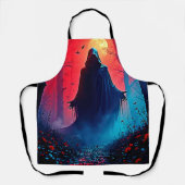 Eerie Shadow in Crimson Woods Design エプロン (正面)