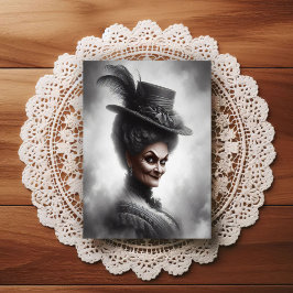 Eerie Victorian Era Portrait Art ポストカード