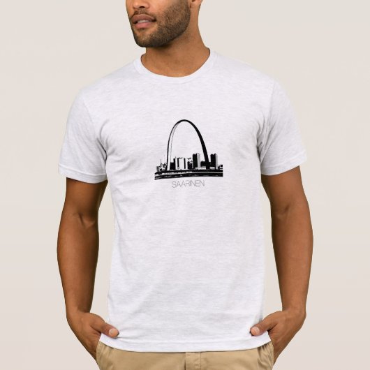 Eero Saarinenセントルイスのアーチのワイシャツ Tシャツ (正面)