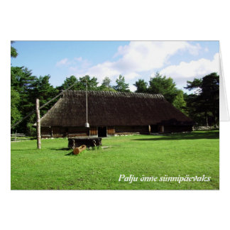 Eesti/Estland/エストニア語のGeburtstags Karte