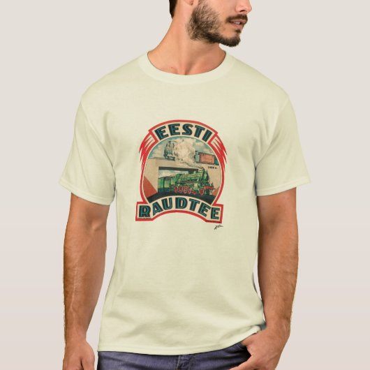 Eesti Raudtee -エストニア語の鉄道Tシャツ Tシャツ (正面)