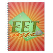 EET – 電気エンジニアテック回路基板ロゴ ノートブック (正面)