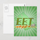 EET – 電気エンジニアテック回路基板ロゴ ポストカード (正面/裏面)