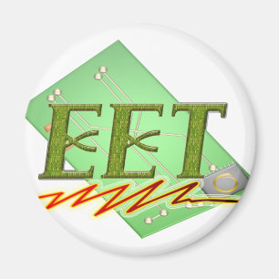EET – 電気エンジニアテック回路基板ロゴ マグネット