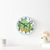 EET – 電気エンジニアテック回路基板ロゴ ラウンド壁時計 (ホーム)