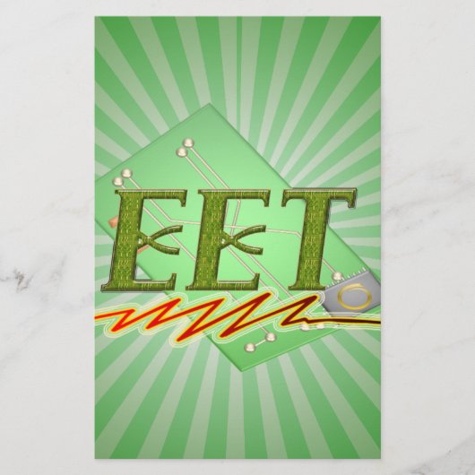 EET – 電気エンジニアテック回路基板ロゴ 便箋 (正面)