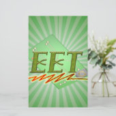 EET – 電気エンジニアテック回路基板ロゴ 便箋 (スタンド正面)