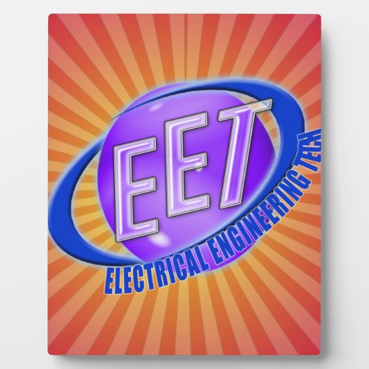 EET ORB SWUSHロゴ電気エンジニアリング技術 フォトプラーク (正面)