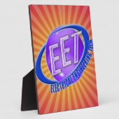 EET ORB SWUSHロゴ電気エンジニアリング技術 フォトプラーク (側面)