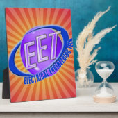 EET ORB SWUSHロゴ電気エンジニアリング技術 フォトプラーク (側面)